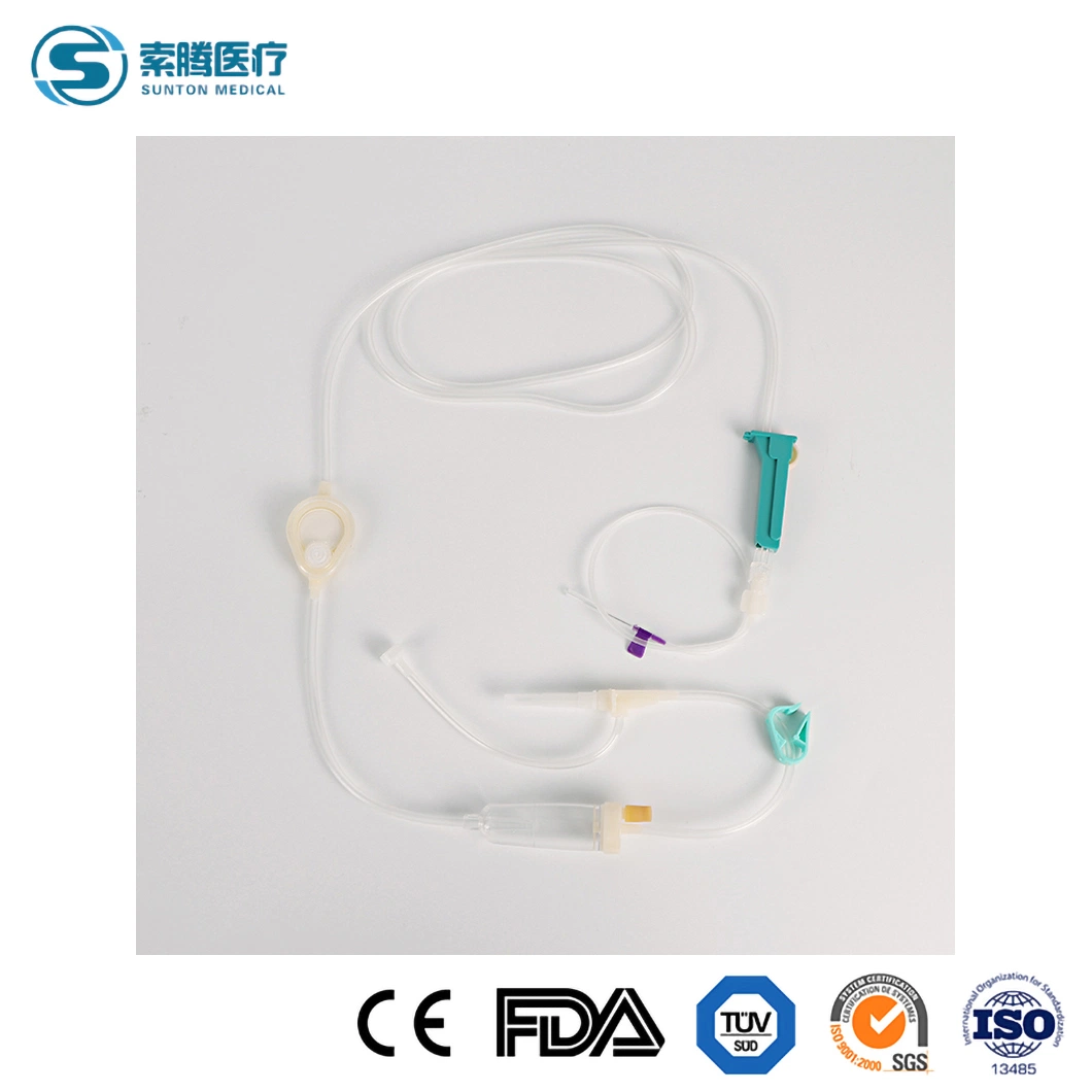 Sunton equipo de infusión IV3000 China infusión intravenosa de Bureta Proveedor Polymed juego de equipo de infusión Micro Gotero de PVC no Precision IV equipo de infusión IV Set estándar