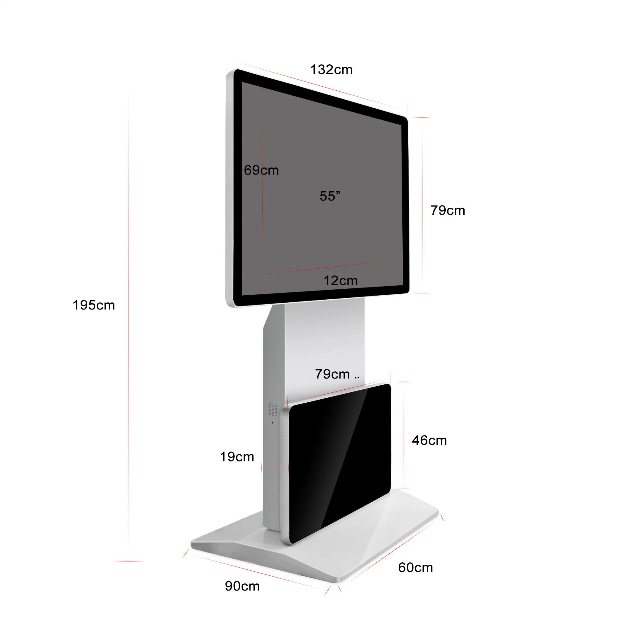 55 Inch Rotatable 3G Ad Kiosk Manufacture at Factory Price