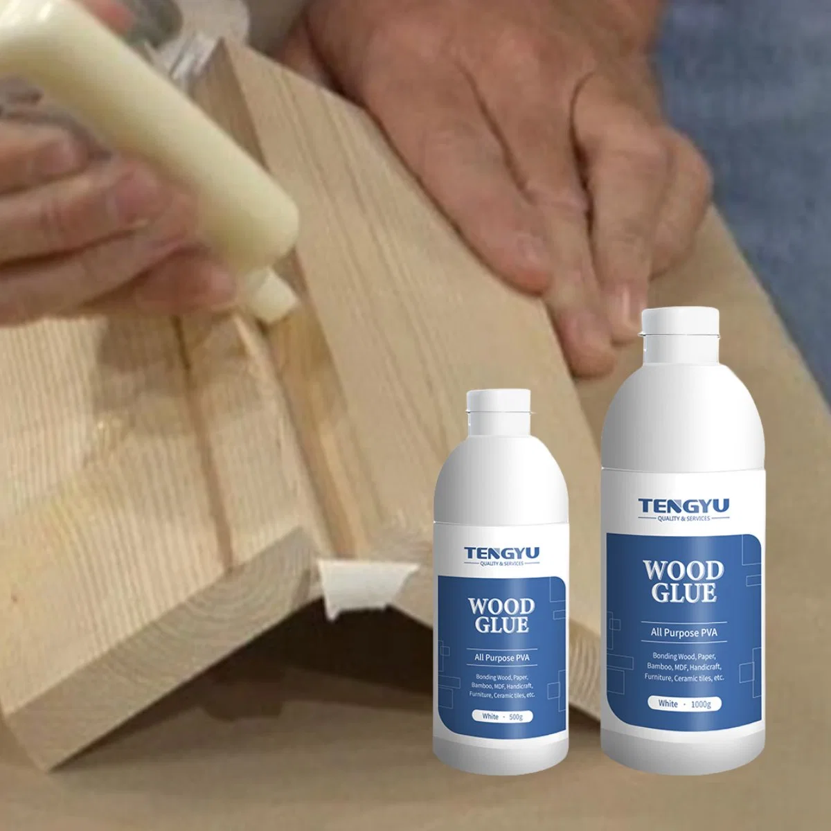 35% Solid Content Wood Glue PVAC Waterproof White Woodwork White Glue