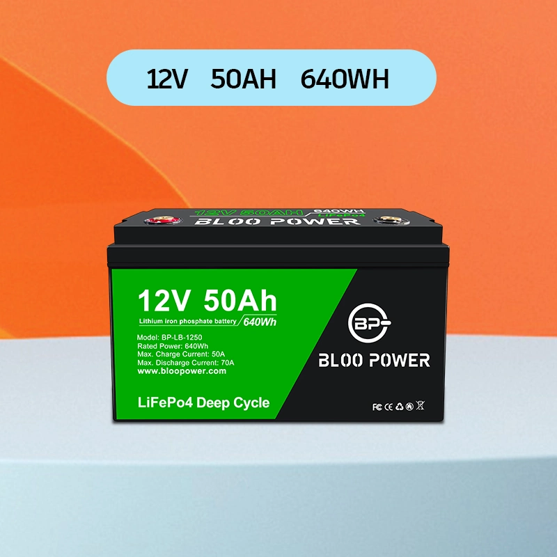 Bloopower 12V 24V 36V 48V 50ah Sealed Rechargeable for Orchard Picking Truck Wireless Communication Base Station Lithium Battery