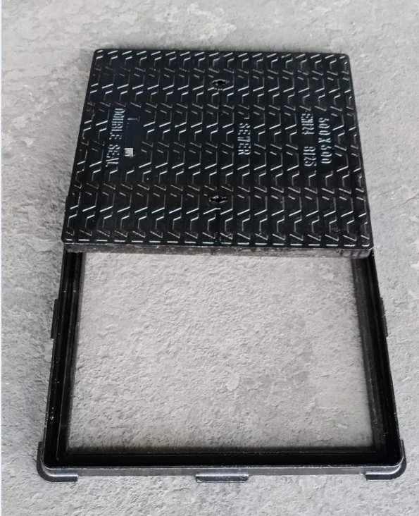 OEM/ODM Ductile Iron Sand Casting Bitumen Square Rectangular Manhole Cover Drain Cover