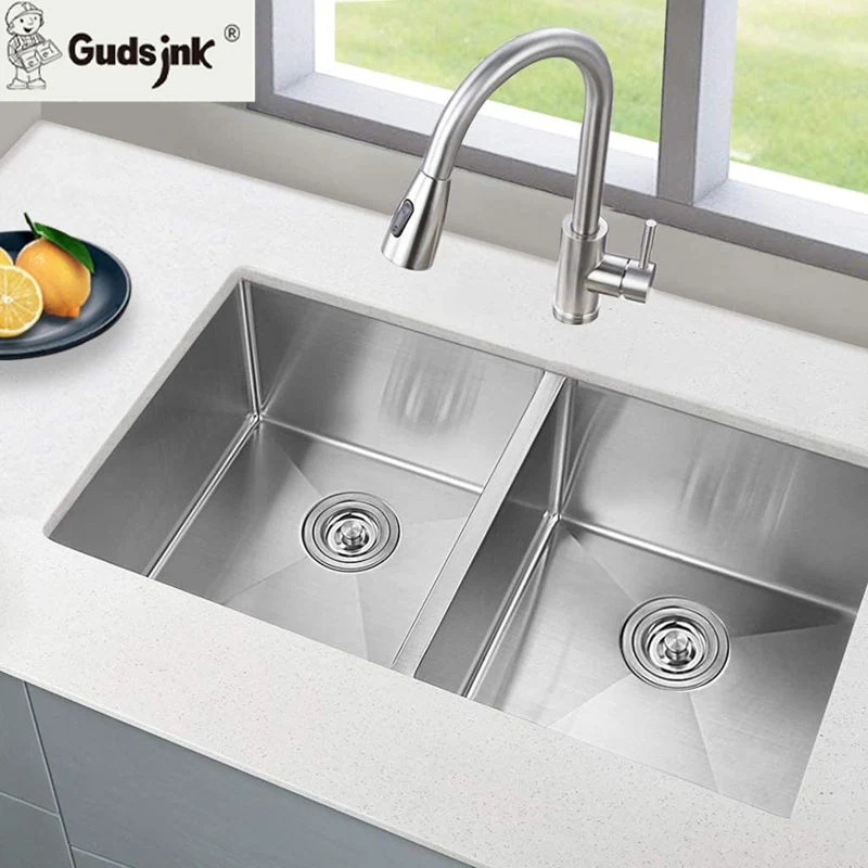 Gudsink Wholesale/Supplier Lavaplatos Undermount Single Bowl with Workstation Stainless Steel 304 Kitchen Sink