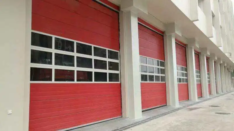 Original Factory Sandwich Panel Automatic Exterior Stacking Steel Insulated Vertical Lifting Sliding Roll up Garage Gate