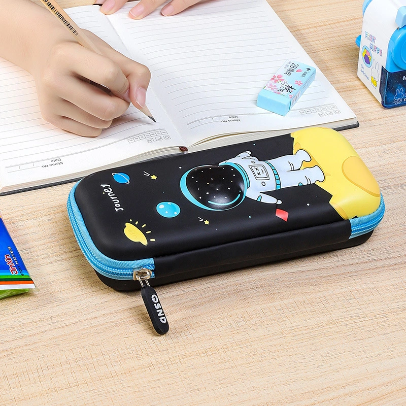 New 3D Three-Dimensional Children's Stationery Box for Primary and Secondary School Students Double-Layer Pencil Case Large Capacity Creative Cartoon Pencil CAS