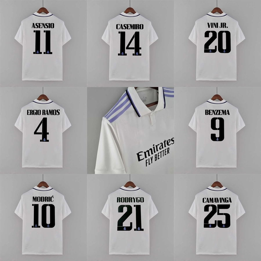 Cheap Madrids Jersey 22-23 Home White Soccer Real Football Club Shirts Free Shipping