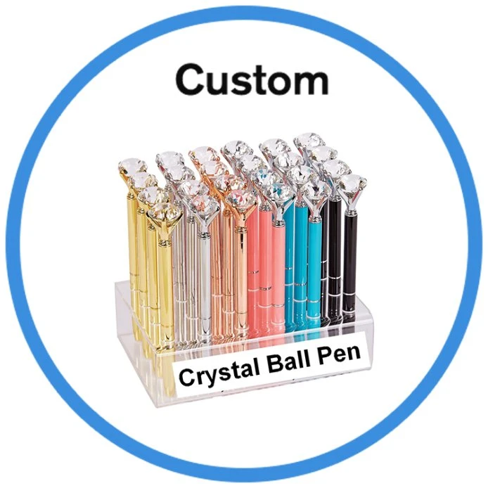 La promoción Gran Diamante de cristal superior Bolígrafo Bolígrafo de diamantes de cristal