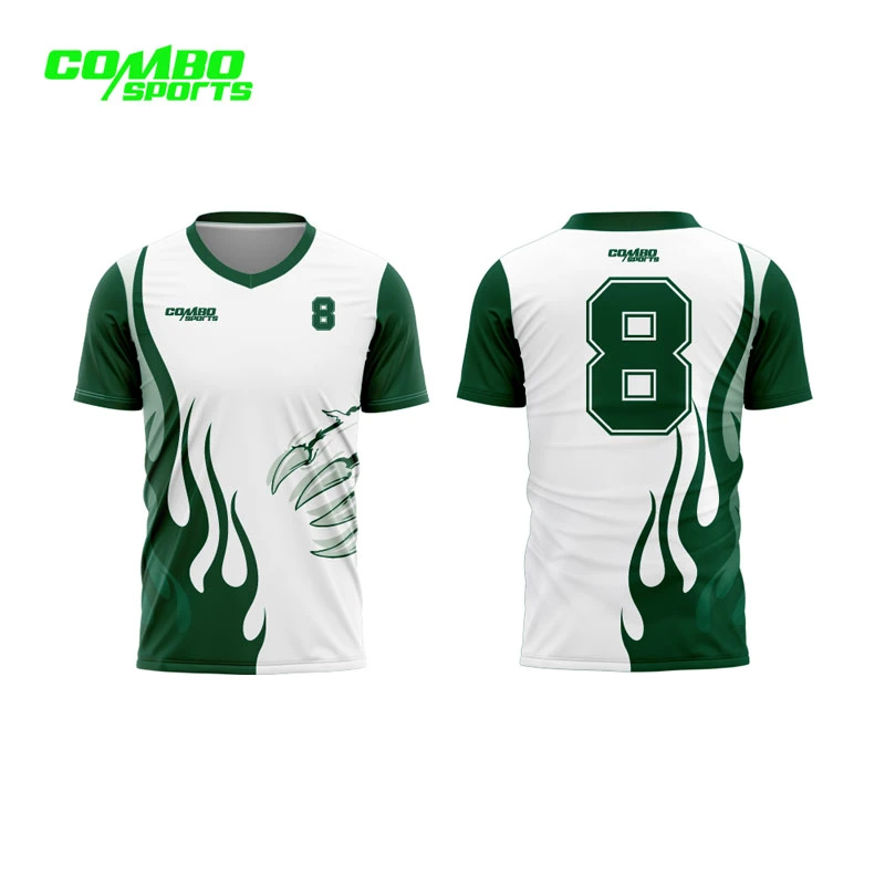 Camiseta de fútbol de fútbol reciclado de la camiseta de fútbol Sublimation Uniform