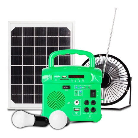 Sistema de iluminación de energía solar para el hogar 40W sistema solar portátil Con cargador de teléfono móvil sistema de energía solar