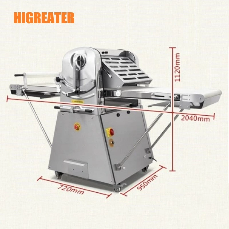 Commercial Pastry Food Pizza Noodles Dough Sheeter Stainless Steel Croissant Making Dough Sheeter Machine