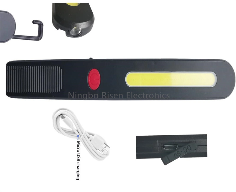 2023 Hot Selling Inspection Pen Work Light COB LED Pocket Rechargeable Torch