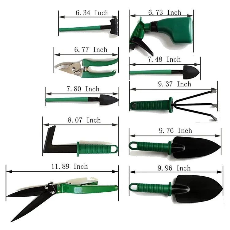 Ferramentas portáteis de jardim para jardinagem Definir ferramentas de jardinagem para casa com Mala de transporte