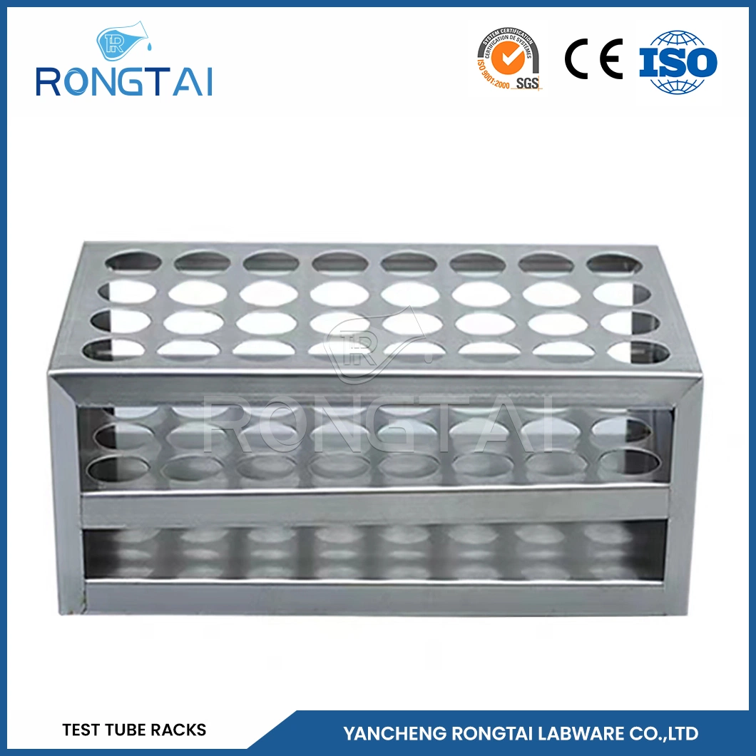 Rongtai Test Tube Stand Used in Laboratory Manufacturers 6*15 Holes Test Tube Rack, Economy Plastic China PP Material Rack for Test Tubes