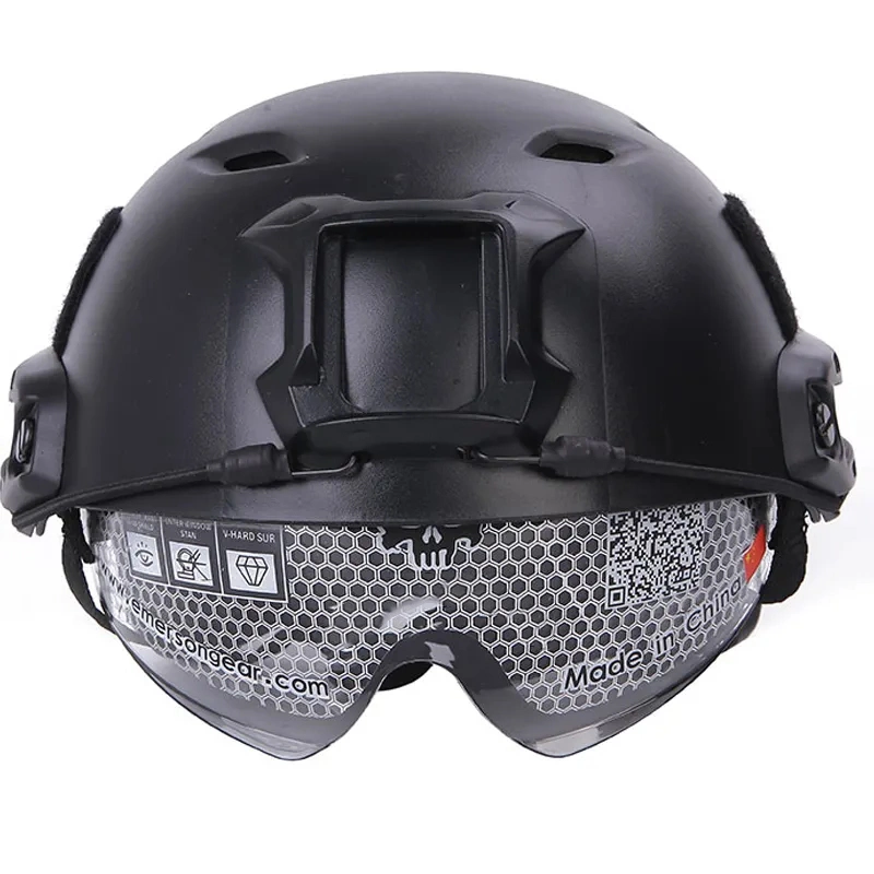 Seguridad formación rápida en casco de protección PE Tactical como base de bungee Casco de salto