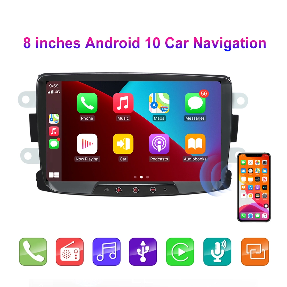 Bestseller 8inch RAM 2GB ROM 32GB Subwoofer für Renault Double DIN Android Auto Audio Car Stereo CarPlay Radio