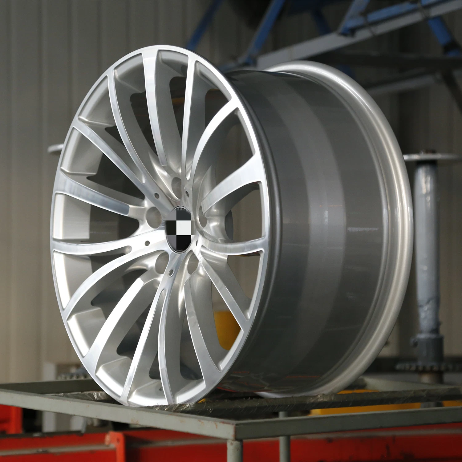 El flujo de la fábrica china de la formación de Llanta de aleación de aluminio forjado/acero/acero llanta llantas de aleación de réplica de la rueda de coche