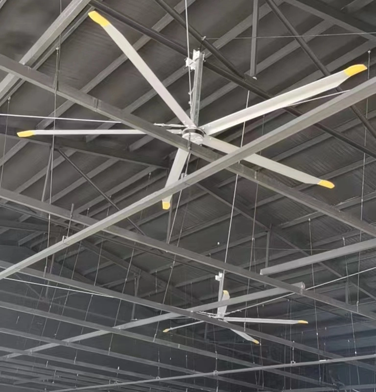 3m (10FT) Hvls Industrial Indoorr Exhaust Ceiling Fan with Pmsm Motor