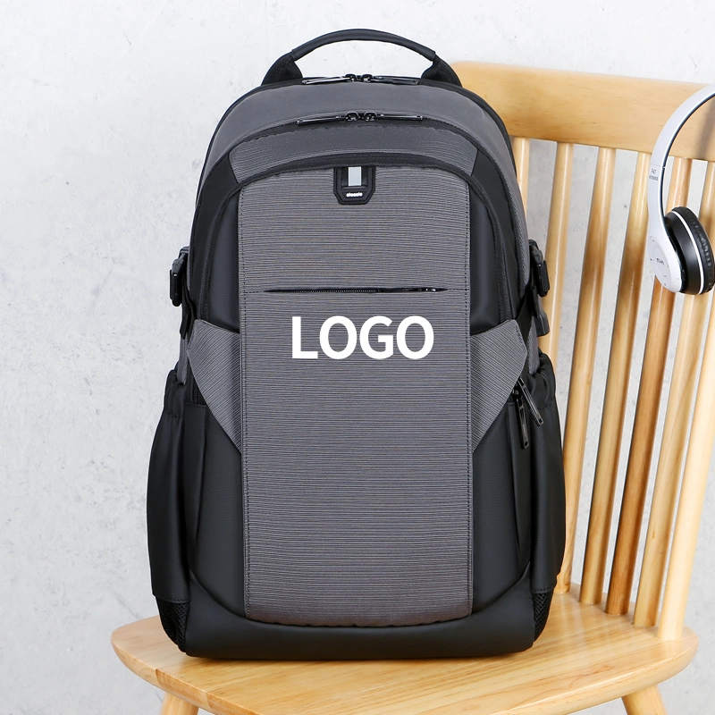 Customize Hiking School New Capacity Bag Unisex Leather Office Computer Backpack Bag for Men Oxford Business Laptop Backpack