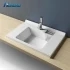 High Water Simple Style Retaining Artificial Stone Integrated Wash Basin