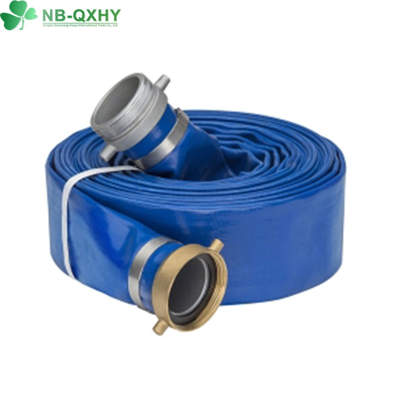 El espesor de alta azul la manguera de PVC flexible Layflat