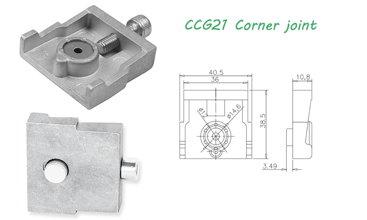 Aluminum Alloy Window Corner Connector Aluminium Die Casting Window Corner