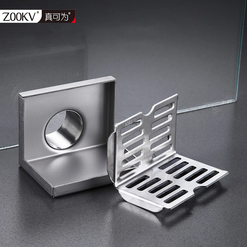 Unique Design Anti Odour Bathroom Floor Strainer Floor Trap Shower Drain Stainless Steel L Type Wall Side Corner Floor Drain