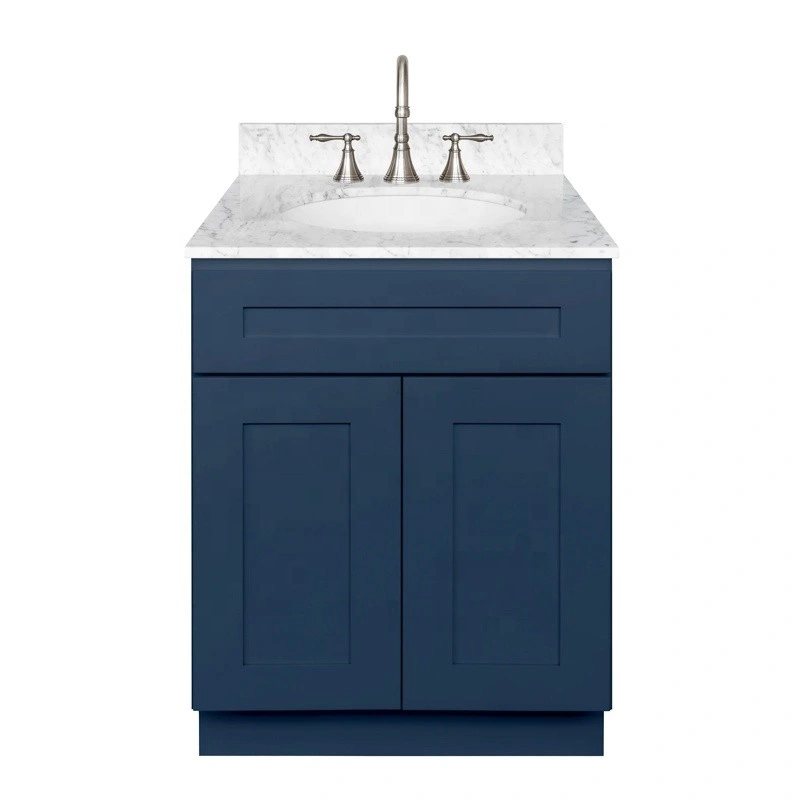 Rta Us Standard Size Blue Shaker Modern Bathroom Cabinet Vanity