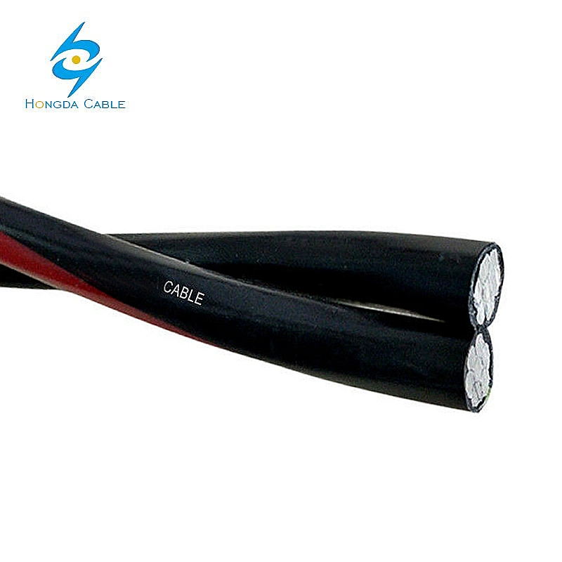 Aluminum Conductor XLPE Triplex Overhead Service Drop Cable Twisted Wire 2X4/0AWG+4/0AWG