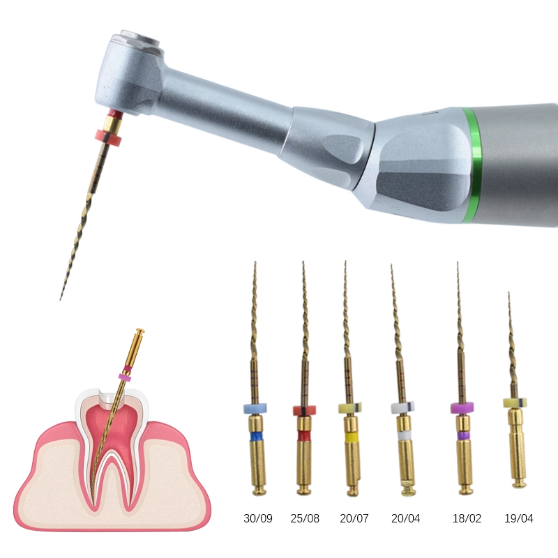 Calor dental ativado Gold Flexible moscas NiTi Endo File Root Tratamento de canais