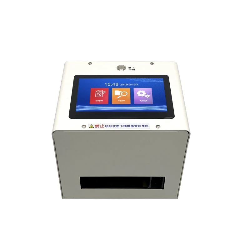 Static Intelligent Automatic Inkjet Printer 7'' Color Touch Screen 600dpi Intelligent USB Qr Code Production Date Label Printer