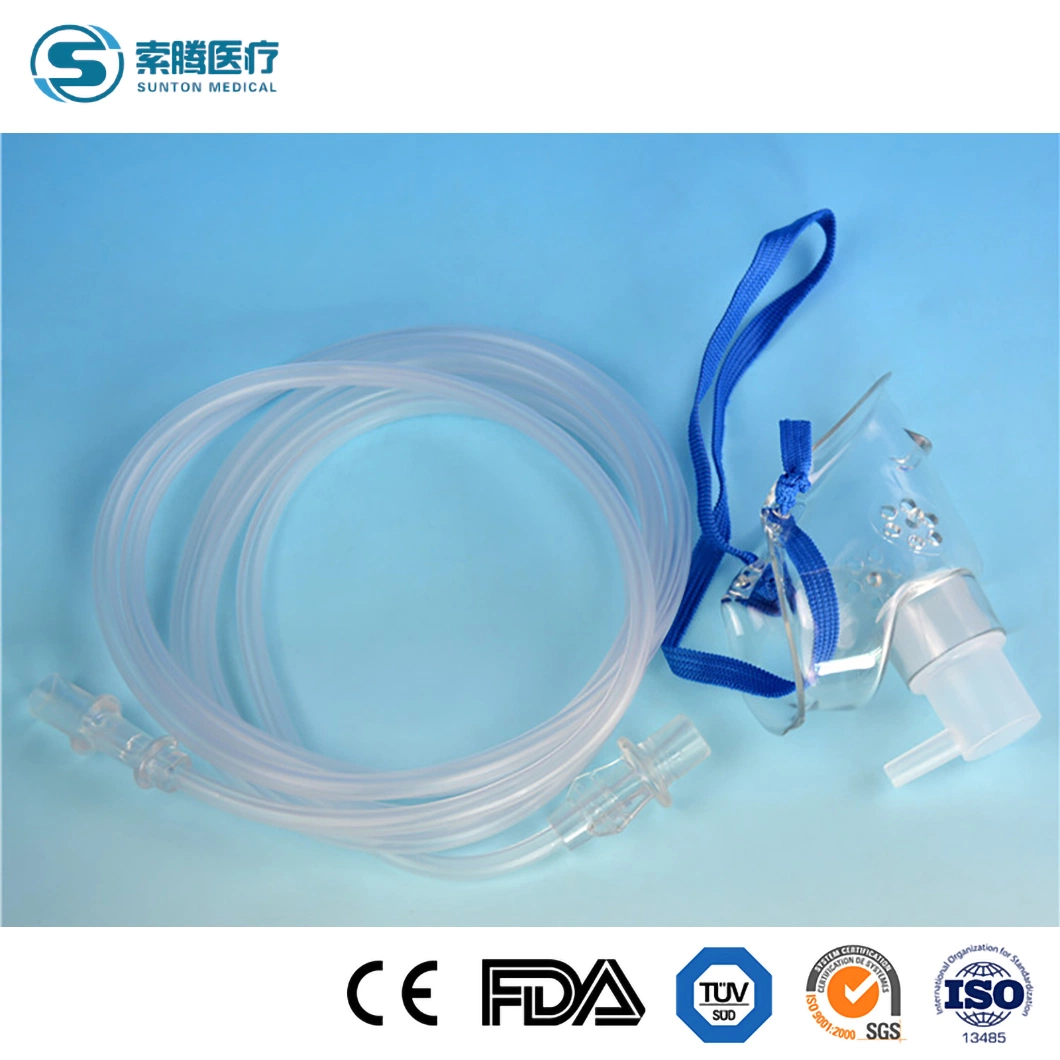 Sunton China productos desechables de fabricantes de la máscara de oxígeno máscara de oxígeno XL otros consumibles médicos anestesia médicos máscara de oxígeno se utiliza para la máquina de anestesia