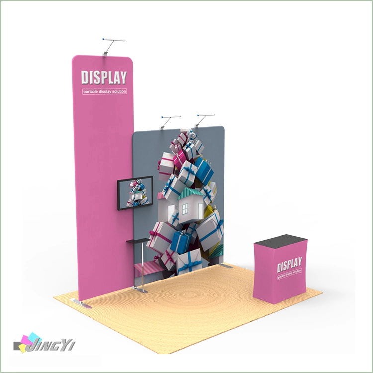 Combined Tube POPup Booth Tention Fabric Exhibition Display