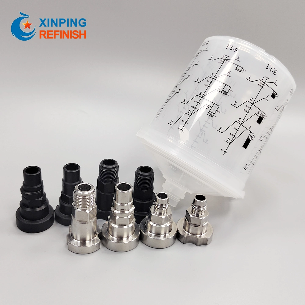 Plastic Spray Paint Cup Sprayer Cup Adaptor Thread Connector for Spray Gun Parts