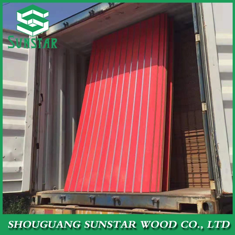 16mm, 17mm, 18mm MDF Melamine Slat/Slot Board Used Slatwall Panels