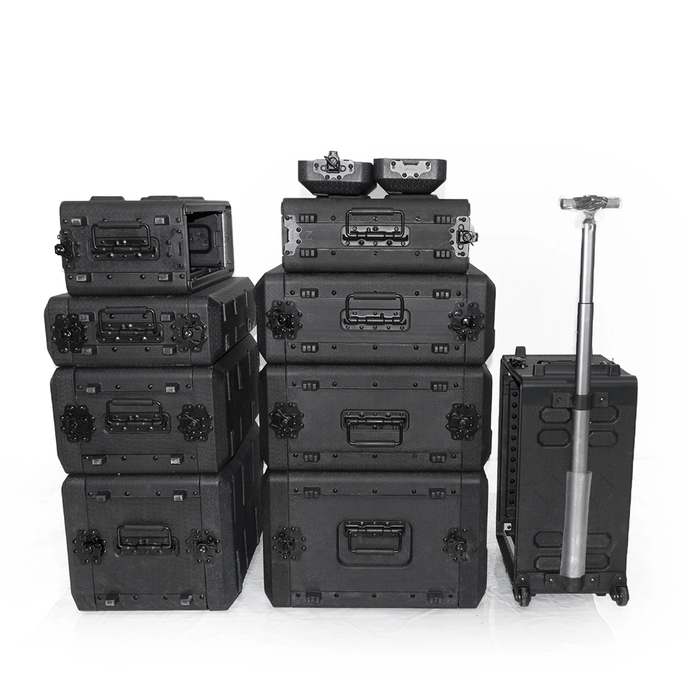 Waterproof Plastic Flight Case Trolley Tool Case Carry Case with Handle for Speaker