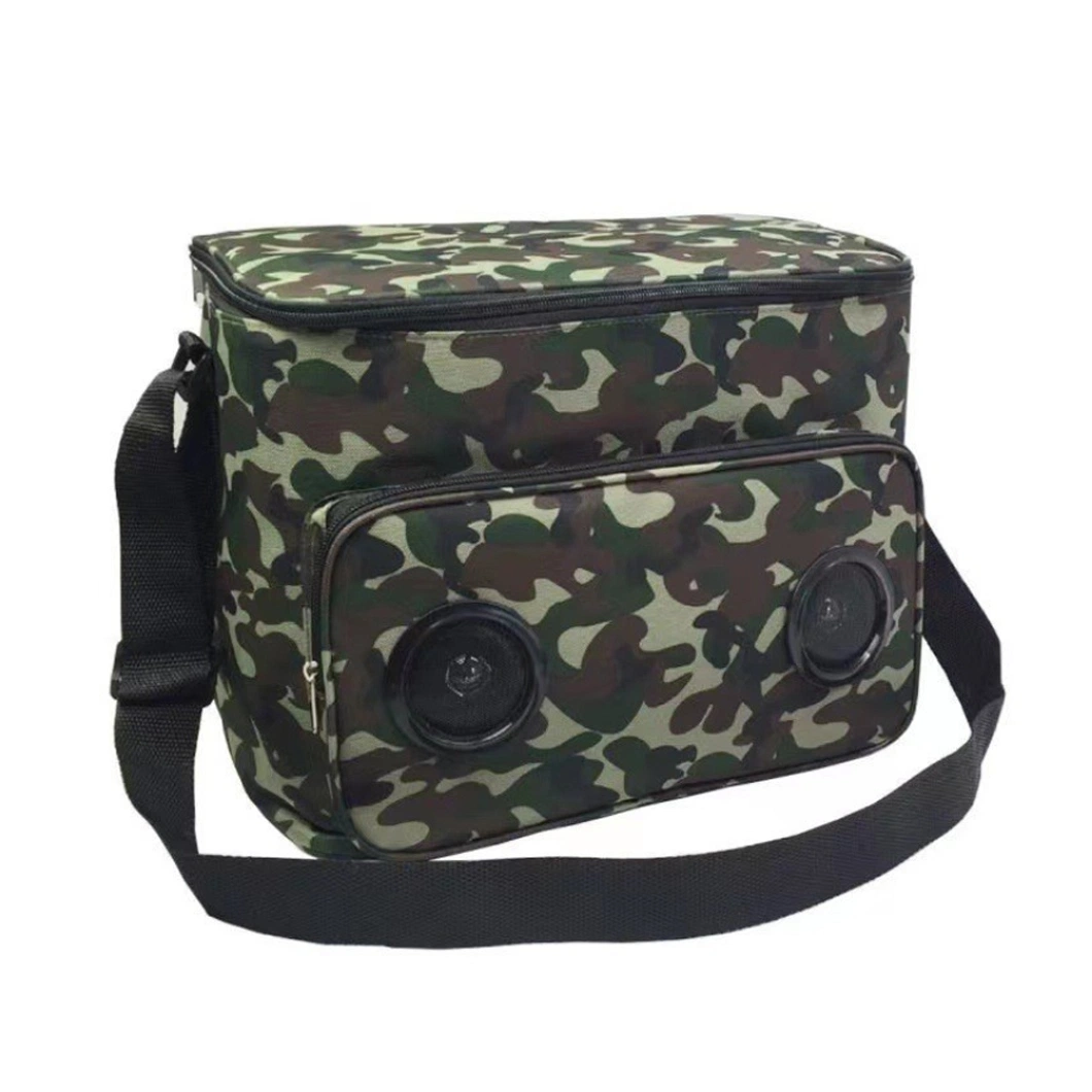 12 Cans Soft Cooler Bag with Bluetooth Speaker
