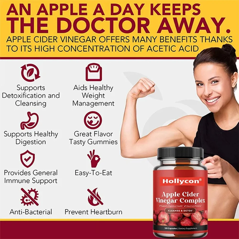 High quality/High cost performance Fat Burning Bomb Apple Cider Vinegar 1000mg Slimming Capsules