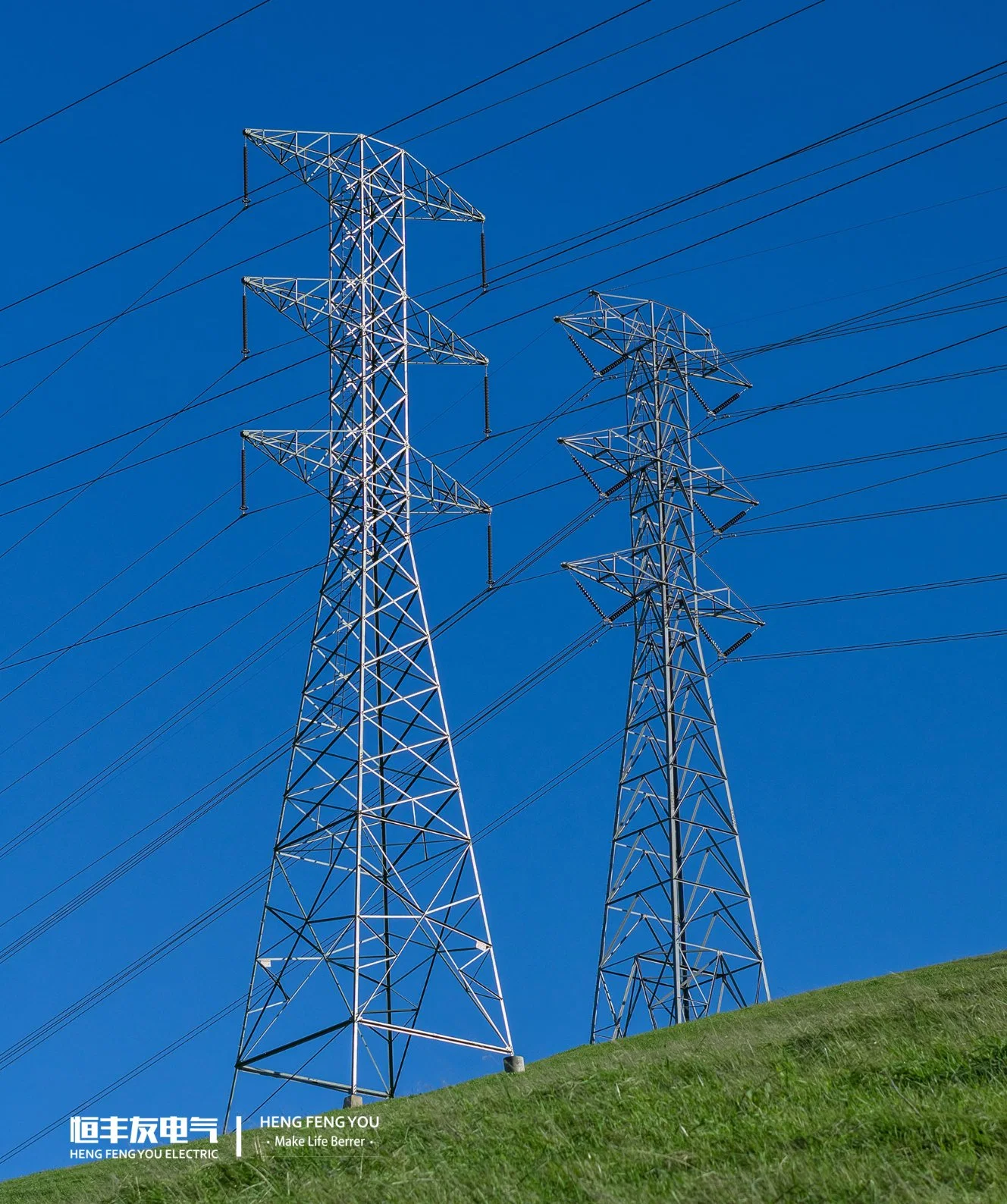 Torre de transmissão de potência em aço galvanizado, fabricante de torre de transmissão de 132kv, Torre de transmissão de potência de 35kv, Torres eléctricas CE ISO