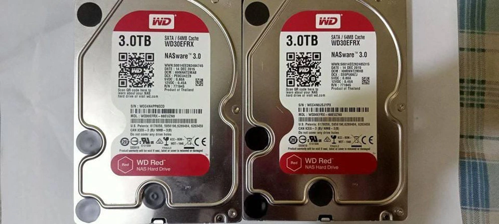 Western Digital Red Nas 3tb Hard Disk SATA3.0 64m 5400rpm 6GB/S Hard Drive (WD30EFRX) Wd SSD/HDD
