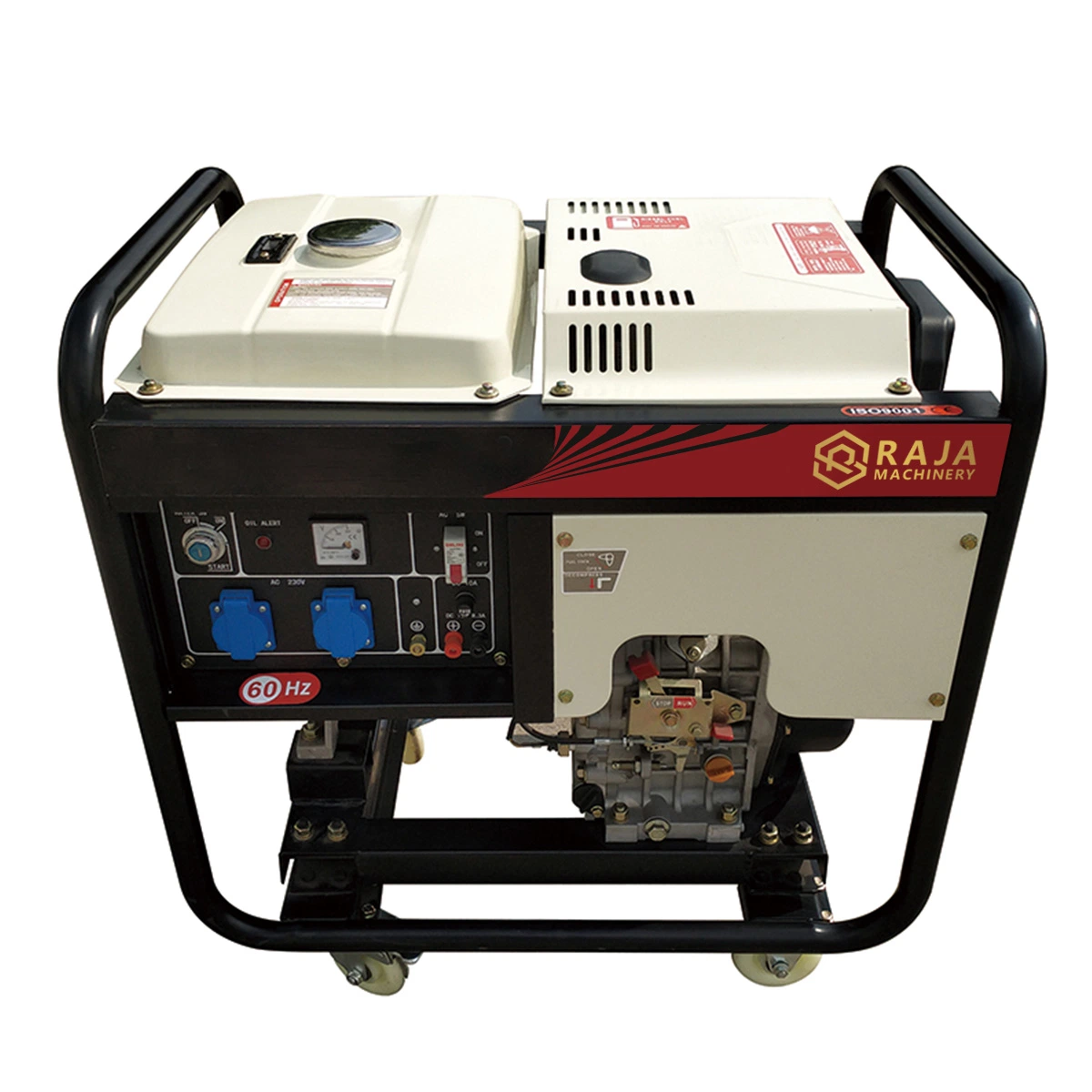 Air Cooled Single Cylinder 9.0KW Diesel Generator for Construction Site Outdoor Electricity