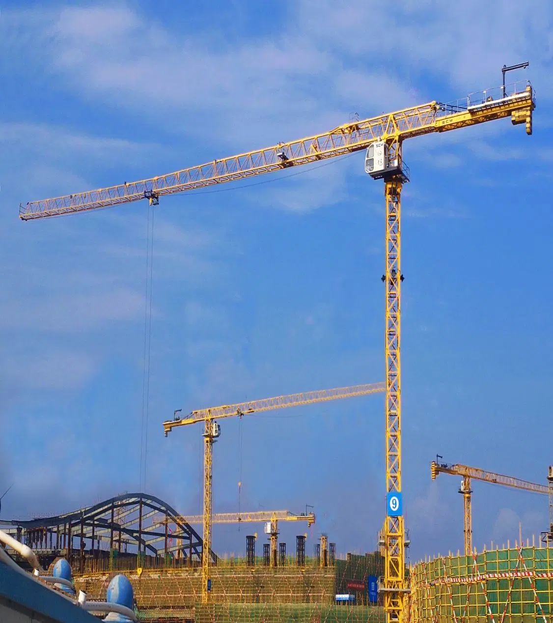 Made in China Tower Crane Construction Crane Constructuction Machinery Flat Top Tower Crane 10t