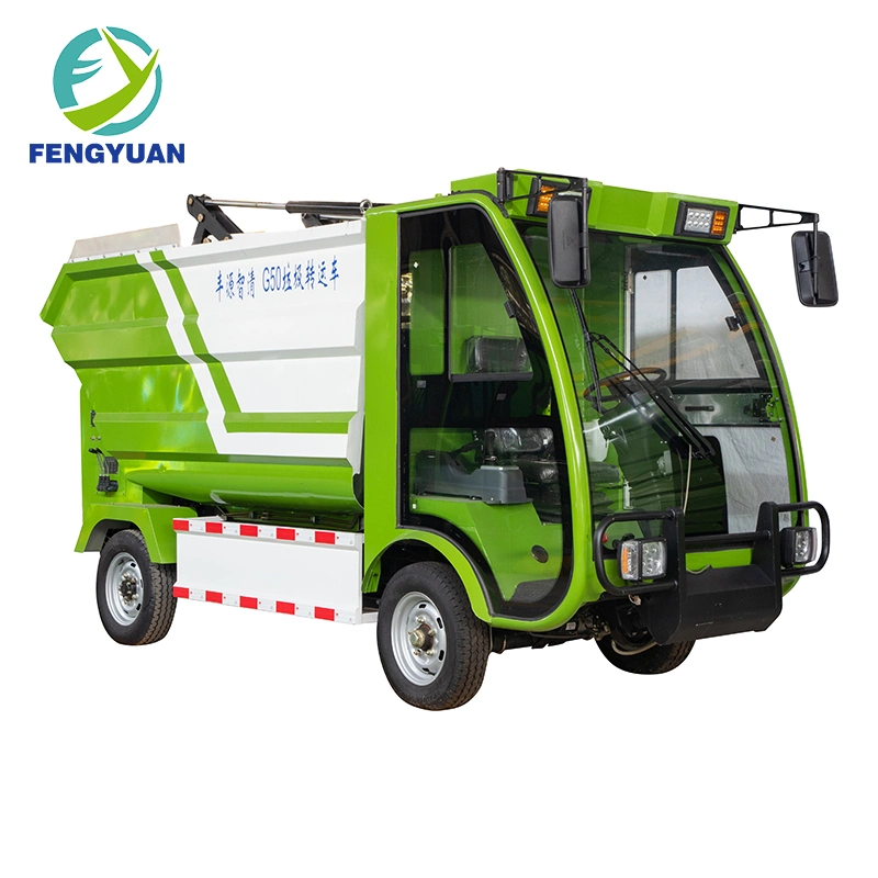 Compactador de caminhão de lixo exclusivamente eléctricos Self-Loading Bin-Lifter Transferência para venda