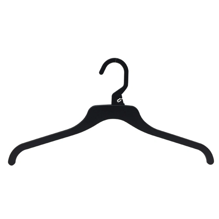 Plastic Top Cloth Clothes Hanger for Adult Dress Garment Rack with Size Marker Ring