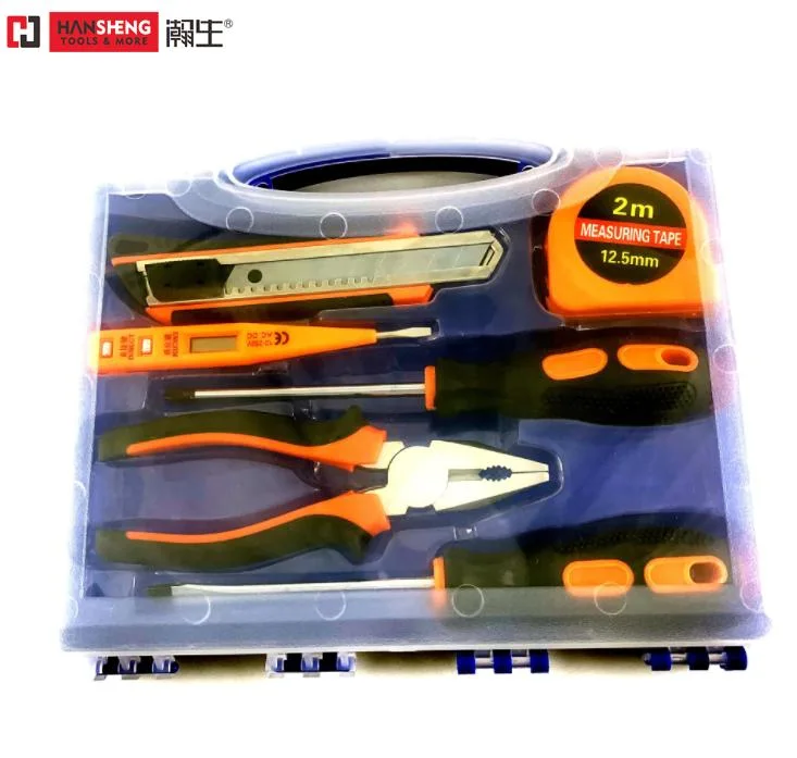 12, 16, PCS Household Set Tools, Aluminum Alloy Toolbox, Combination, Set, Gift Tools, Made of Carbon Steel, Polish, Pliers, Wire Clamp, Hammer, Wrench, Snips