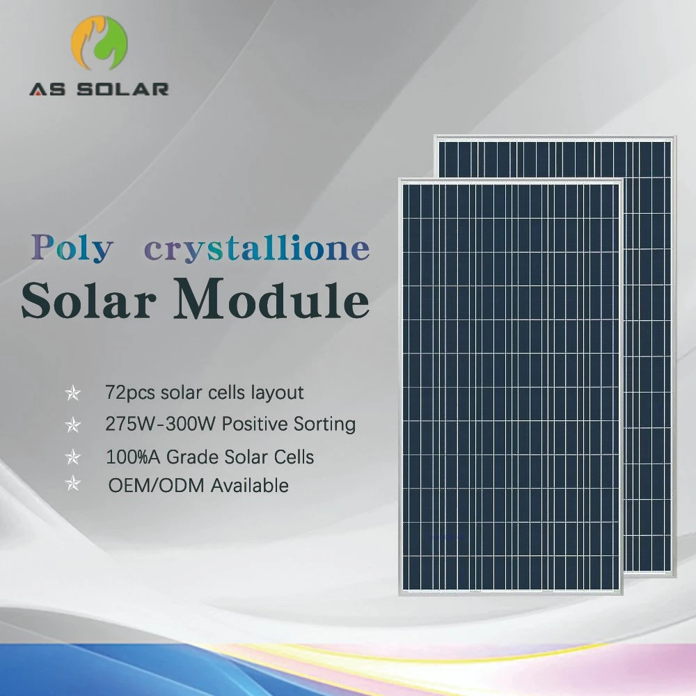 Hot Sale 275W Poly Solar Panel Generator Inverter Module Green Solar Panel System