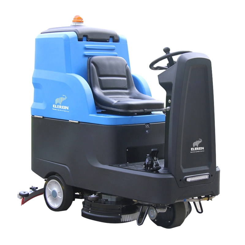 Efficient Cleaning Commercial Cleaning Elerein K7 Ride-on Floor Scrubber for Large Areas