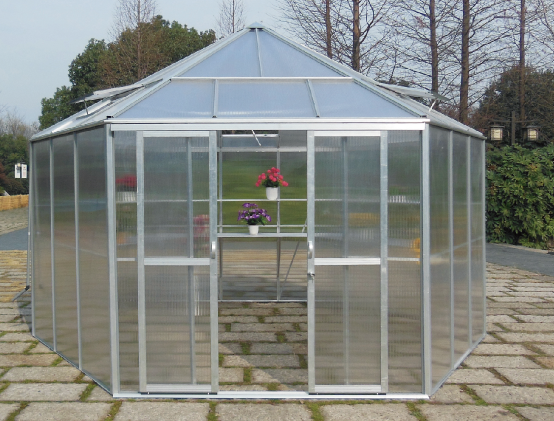 Quality Garden House Premium Titan Greenhoust Hexagonal Greenhouse (HEX15A)