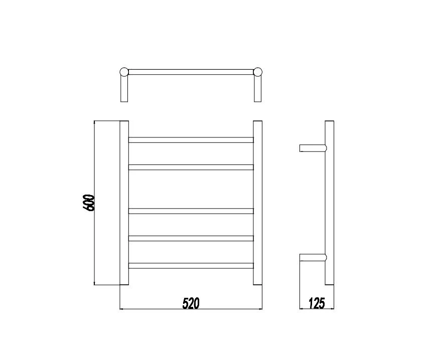 Wall Mounted 304 Stainless Steel Heated Towel Warmer for Bathroom Hot Towel Rack, Heat ED Towel Rail