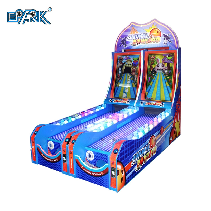 Animal Deportes máquina de juego Doble jugador Bowling Animal Arcade Simulador Juego