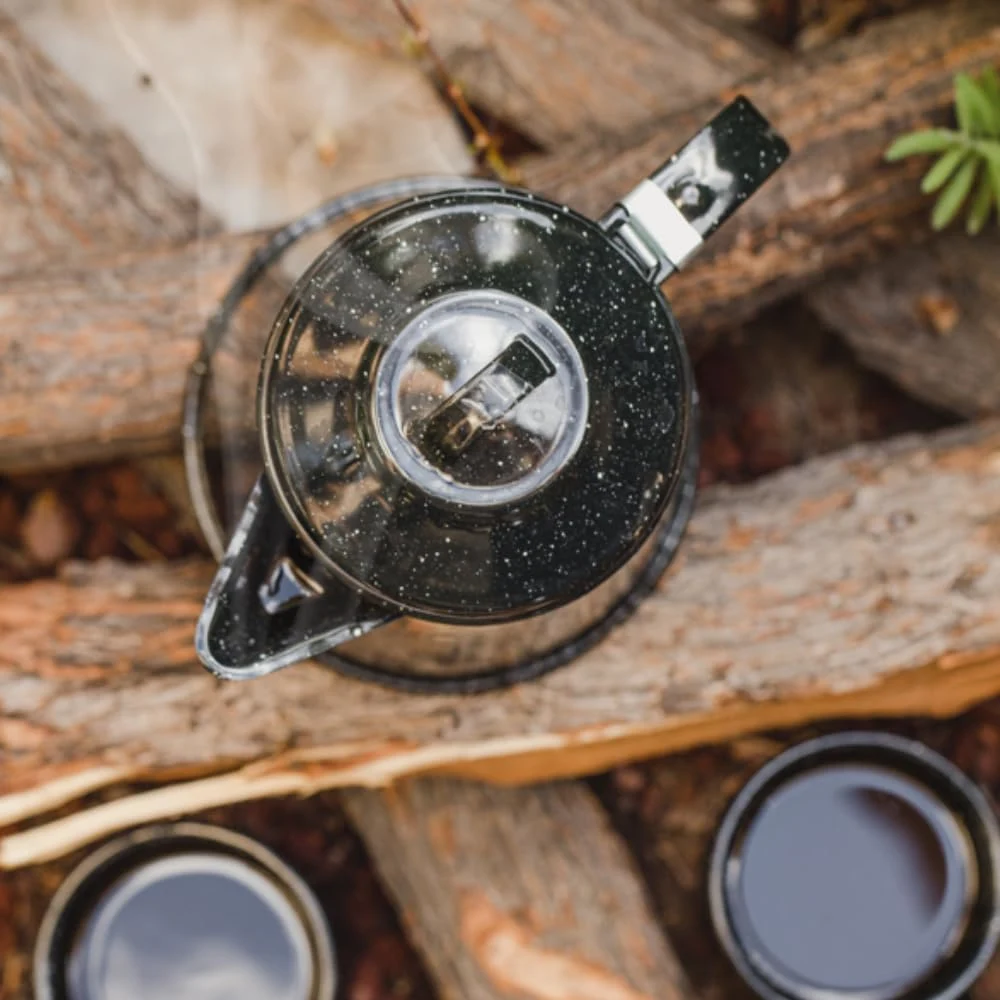 Nuevo diseño Café Caldera Camping calor Café té agua Lavavajillas Kettles seguros