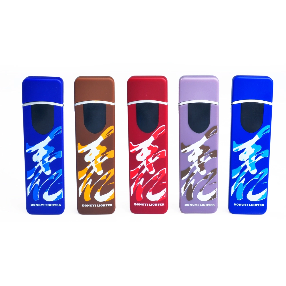 Donyi Wholesale Electric USB Lighter Encendedor Fingerprint Touch Screen Rechargeable Electronic Cigarette Lighter Custom Logo